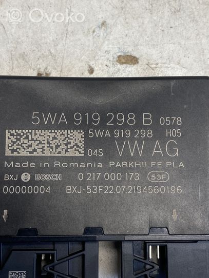 Audi A3 8Y Pysäköintitutkan (PCD) ohjainlaite/moduuli 5WA919298B