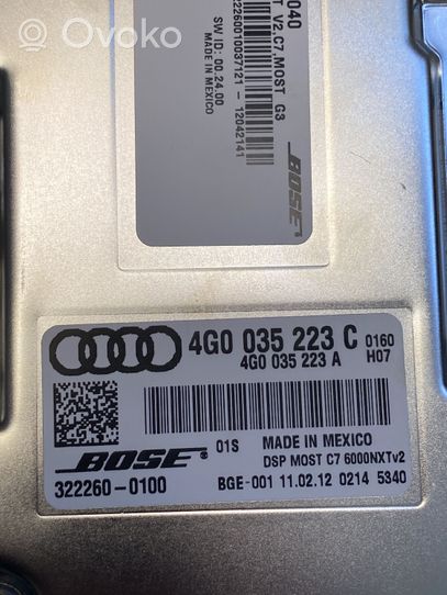 Audi A6 S6 C7 4G Garso sistemos komplektas 4G0035223P