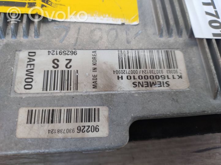 Daewoo Matiz Sterownik / Moduł ECU 96259124