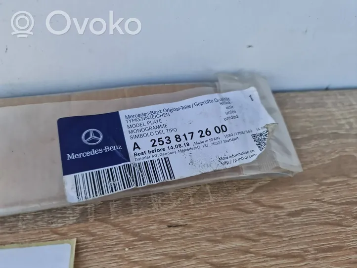 Mercedes-Benz GLC C253 Muut logot/merkinnät A2538172600