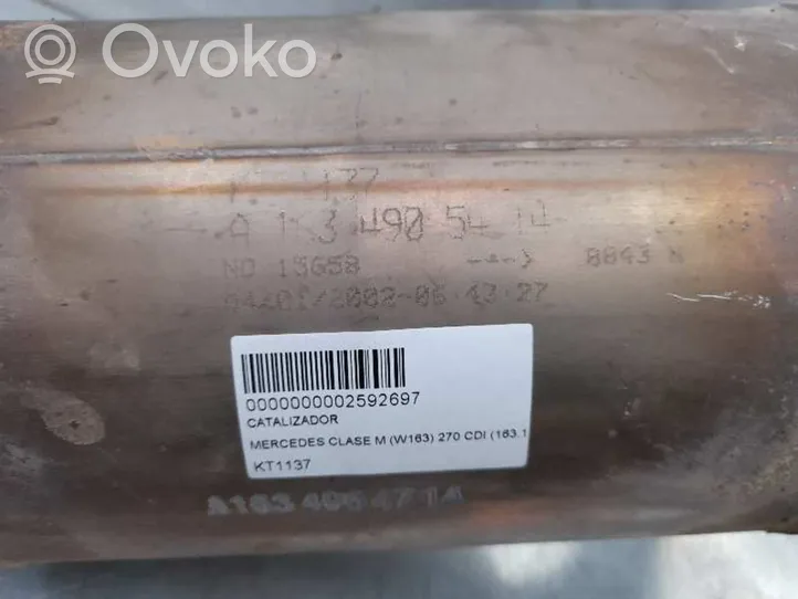 Mercedes-Benz ML W163 Filtro antiparticolato catalizzatore/FAP/DPF KT1137