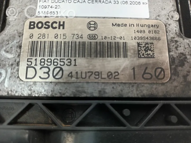 Fiat Ducato Sterownik / Moduł ECU 51896531