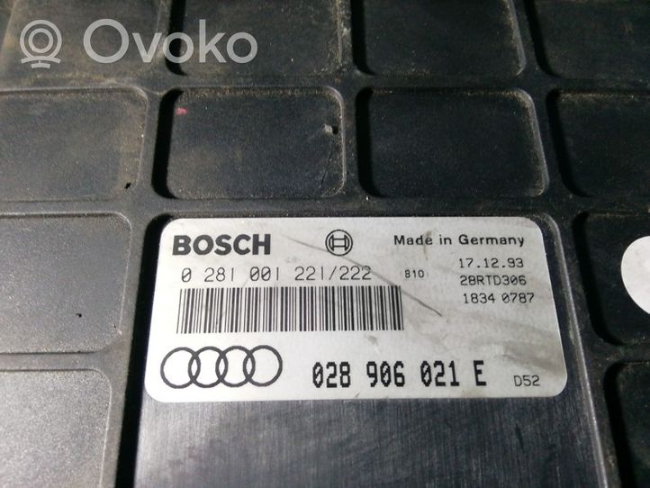 Audi 80 90 S2 B4 Sterownik / Moduł tylnego zawieszenia pneumatycznego 028906021E