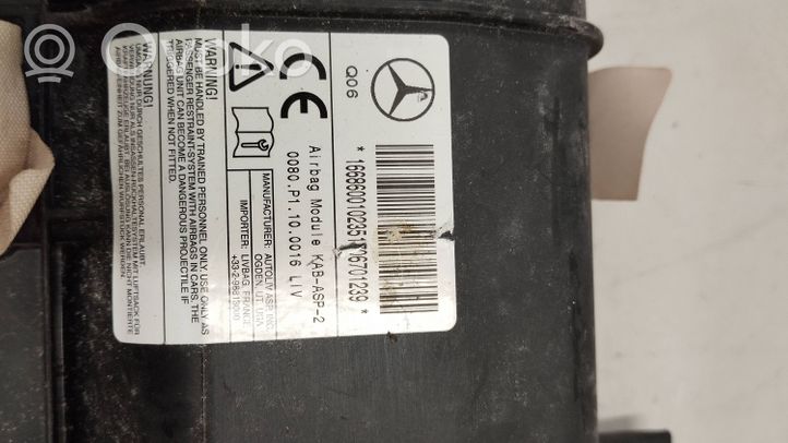 Mercedes-Benz GL X166 Poduszka powietrzna Airbag chroniąca kolana A16686001023