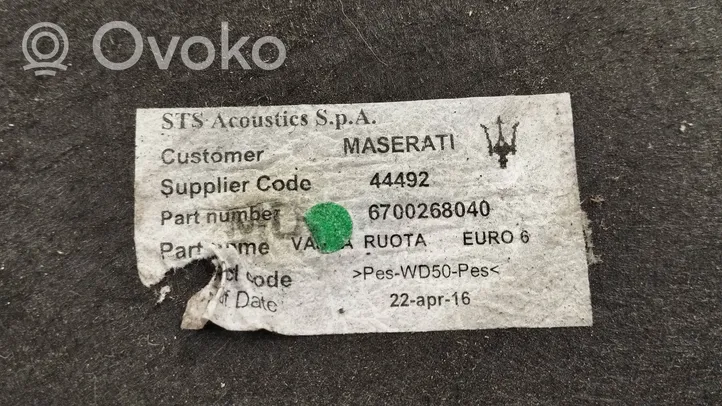 Maserati Ghibli Tavaratilan kaukalon tekstiilikansi 6700268040