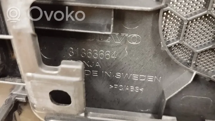 Volvo S90, V90 Maskownica centralnego głośnika deski rozdzielczej 31363664