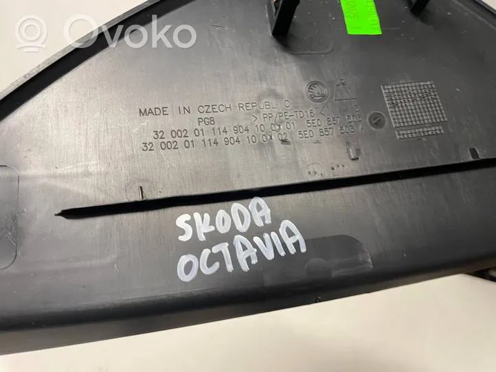 Skoda Octavia Mk3 (5E) Rivestimento estremità laterale del cruscotto 5E0857503