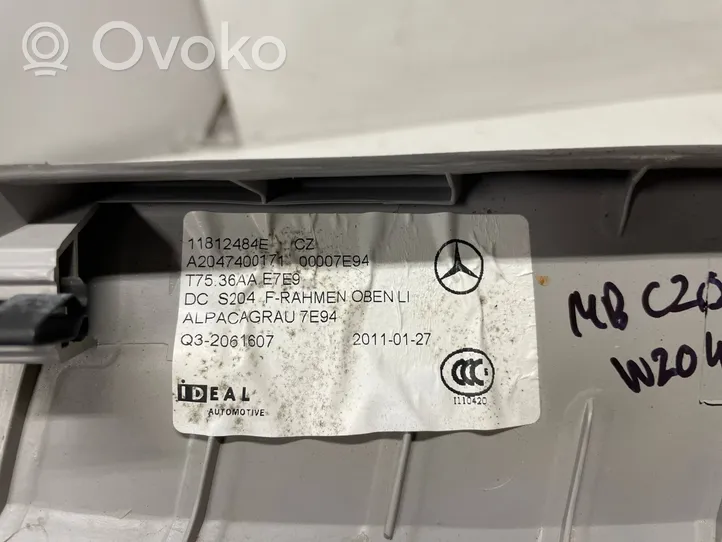 Mercedes-Benz C W204 Poszycie / Tapicerka tylnej klapy bagażnika A2047400171