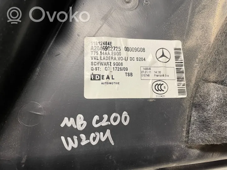 Mercedes-Benz C W204 Panneau, garniture de coffre latérale A2046902725