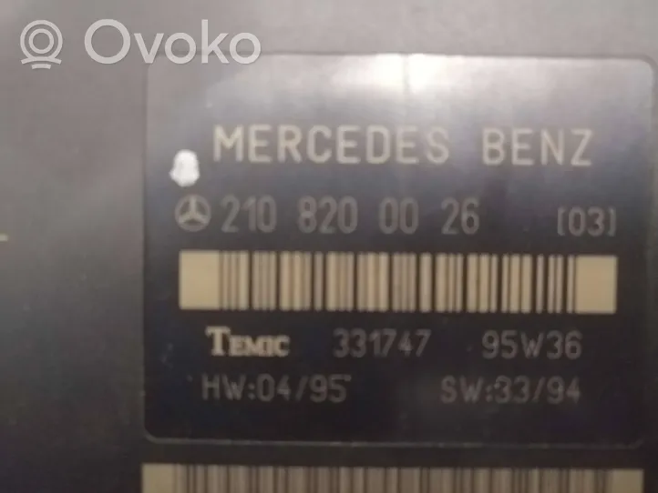 Mercedes-Benz E W210 Komfortsteuergerät Bordnetzsteuergerät 2108200026