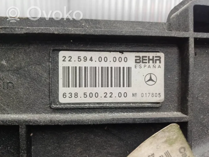 Mercedes-Benz Vito Viano W638 Ventilateur de refroidissement de radiateur électrique 6385002200