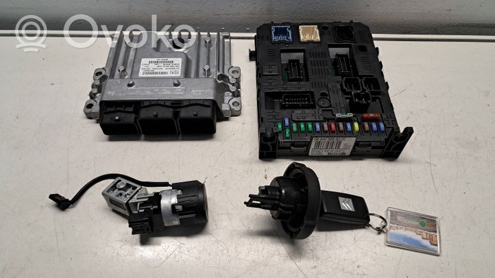 Citroen C5 Kit centralina motore ECU e serratura 9666557180
