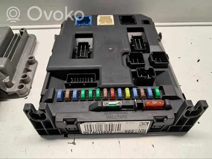 Citroen C3 Kit calculateur ECU et verrouillage 9666382080