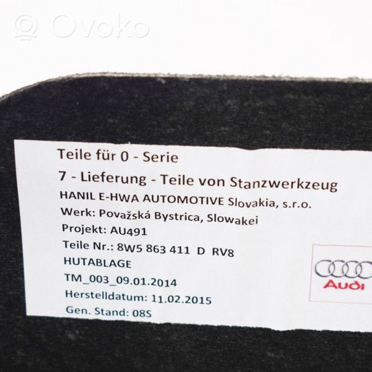 Audi A4 S4 B9 Półka tylna bagażnika 8W5863411D