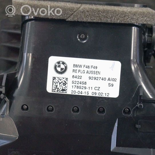 BMW X1 F48 F49 Copertura griglia di ventilazione cruscotto 