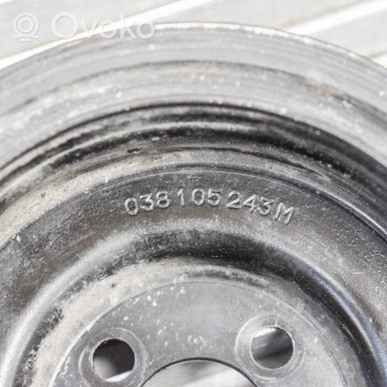 Volkswagen PASSAT B7 Crankshaft pulley 038105243M