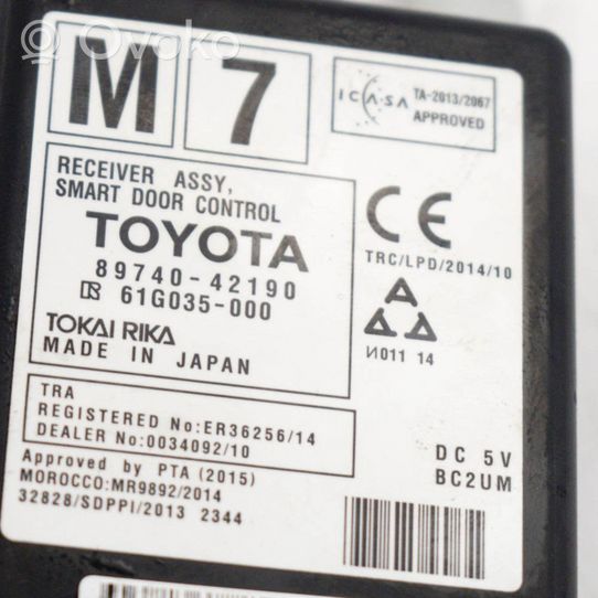 Toyota RAV 4 (XA40) Muut laitteet 8974042190