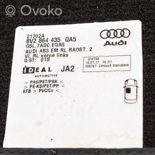 Audi A3 S3 8V Комплект автомобильного коврика 8V2864435