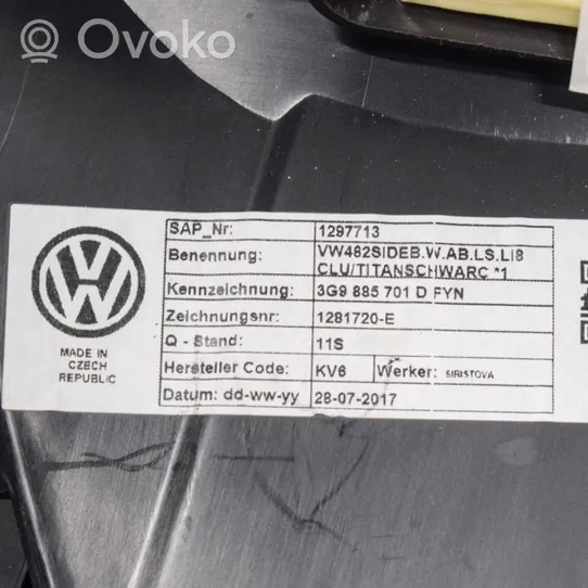 Volkswagen PASSAT B8 Inne części wnętrza samochodu 3G9885701D