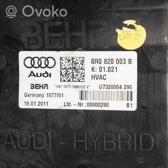 Audi Q5 SQ5 Sisälämmityksen ilmastoinnin korin kokoonpano 