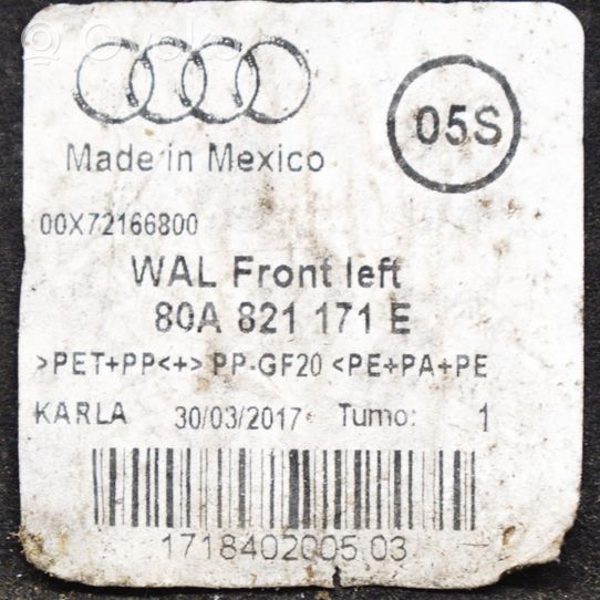 Audi Q5 SQ5 Etupyörän sisälokasuojat 80A821171E