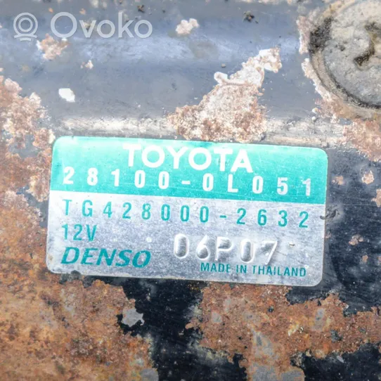 Toyota Hilux (AN10, AN20, AN30) Motorino d’avviamento 