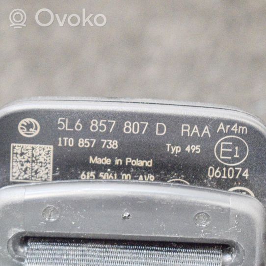 Skoda Yeti (5L) Pas bezpieczeństwa fotela tylnego środkowego 