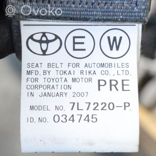 Toyota Prius (NHW20) Saugos diržas priekinis K729004
