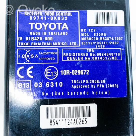 Toyota Hilux (AN10, AN20, AN30) Muut laitteet 897410K032