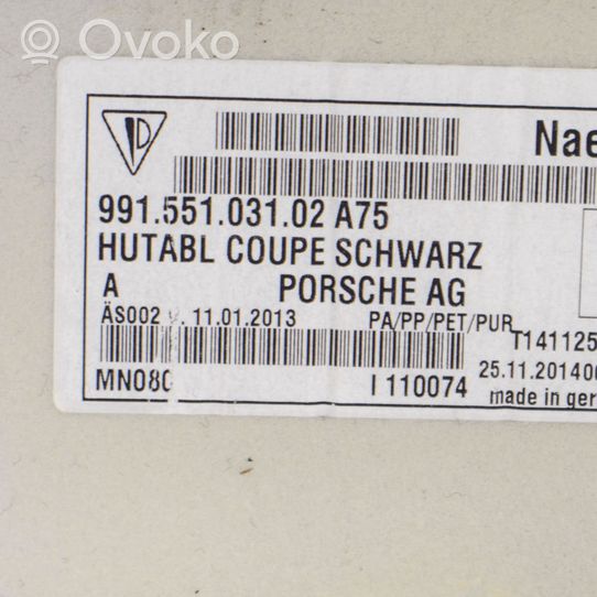 Porsche 911 991 Wykładzina podłogowa tylna 99155103102