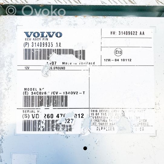 Volvo V60 Amplificateur de son 31409935