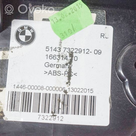 BMW 2 F22 F23 Support bouton lève vitre porte arrière 7322912