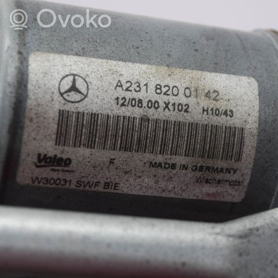 Mercedes-Benz SL R231 Valytuvų mechanizmo komplektas A2318200640