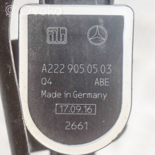 Mercedes-Benz S C217 Czujnik poziomowania świateł osi przedniej A2229050503