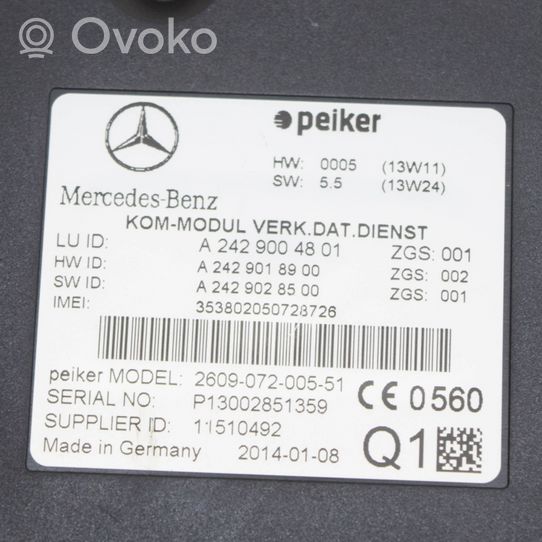 Mercedes-Benz E W212 Altri dispositivi A2429028500