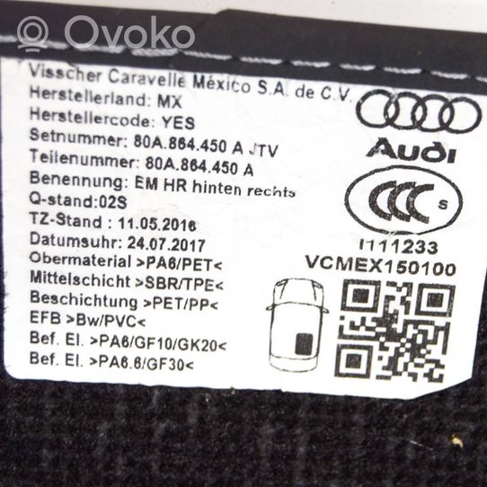 Audi Q5 SQ5 Set di tappetini per auto 80C863691