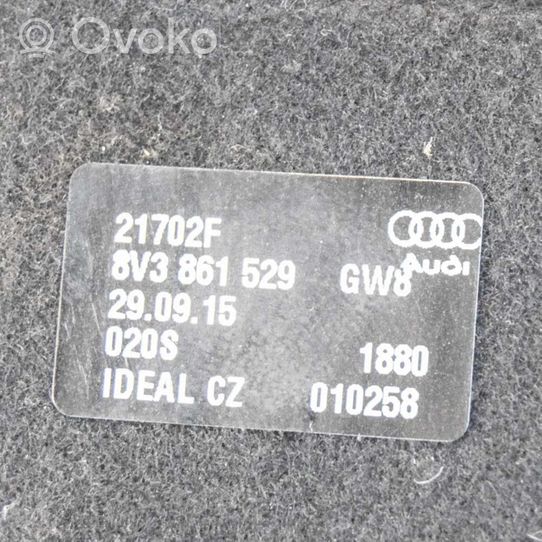 Audi A3 S3 8V Tapis de coffre 8V3861529
