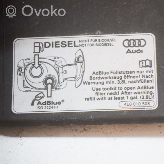 Audi Q5 SQ5 Polttoainesäiliön korkin suoja 4L0010508