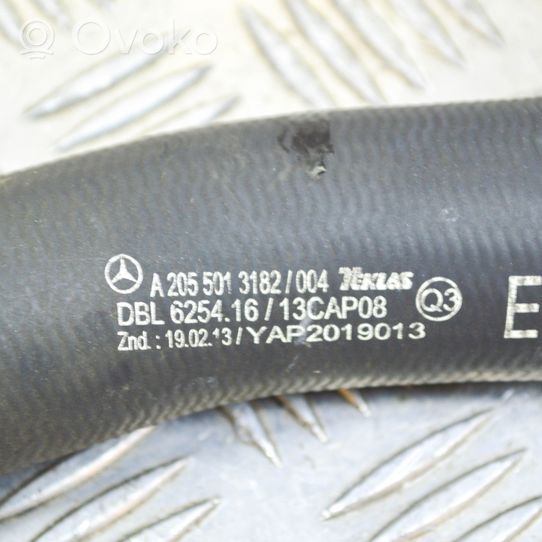 Mercedes-Benz C W205 Tubo flessibile del liquido di raffreddamento del motore A2055013182