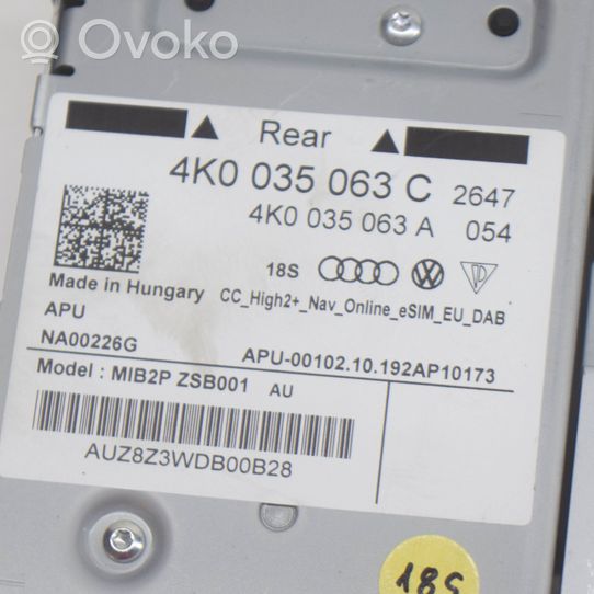 Audi Q7 4M Centralina/modulo navigatore GPS 4K0035063C