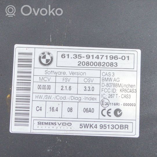 BMW 3 E90 E91 CAS control unit/module 5WK49513