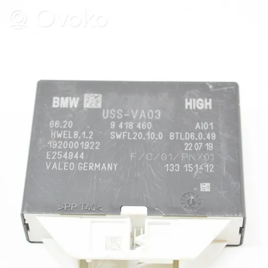 BMW X3 G01 Sterownik / Moduł parkowania PDC 9418460