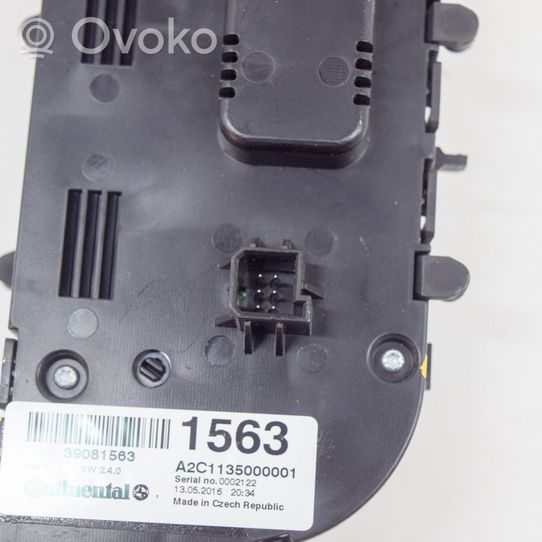 Opel Mokka X Interrupteur ventilateur 39081563