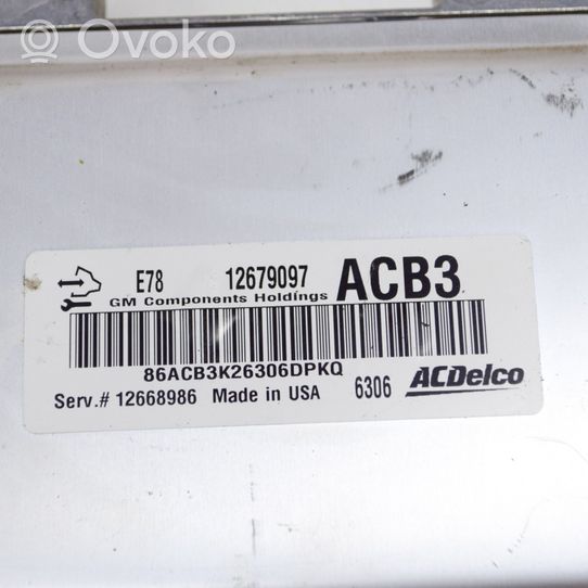 Opel Mokka X Sterownik / Moduł ECU 12668986