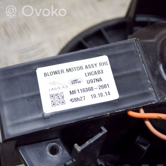 Land Rover Range Rover Velar Ventola riscaldamento/ventilatore abitacolo MF1163602681