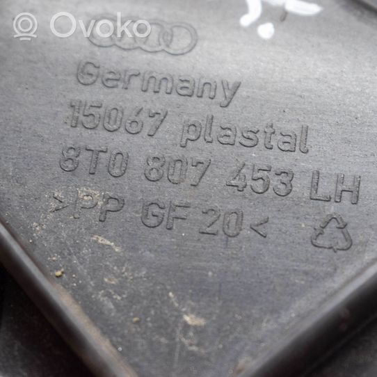 Audi A5 8T 8F Staffa angolare del supporto di montaggio del paraurti 8T0807453