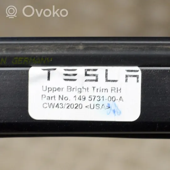 Tesla Model Y Copertura modanatura barra di rivestimento del tetto 149573100A
