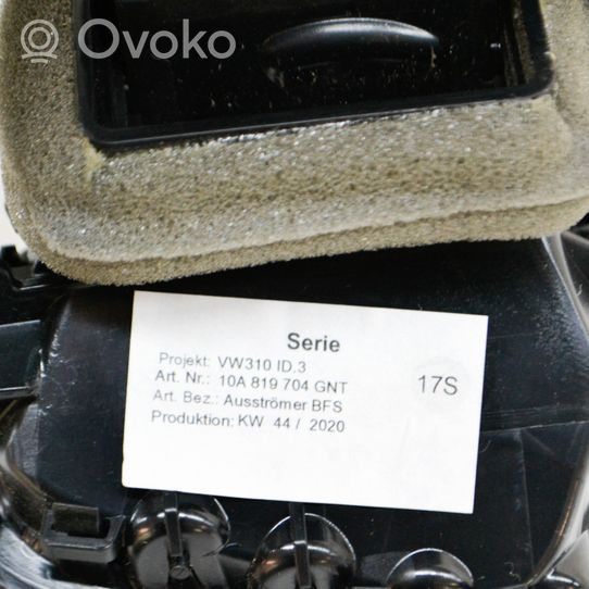 Volkswagen ID.3 Copertura griglia di ventilazione cruscotto 10A819704