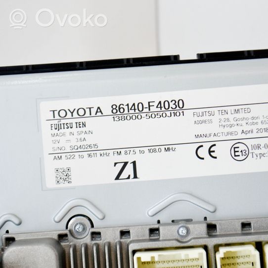 Toyota C-HR Ekrāns / displejs / mazais ekrāns 86140F4030