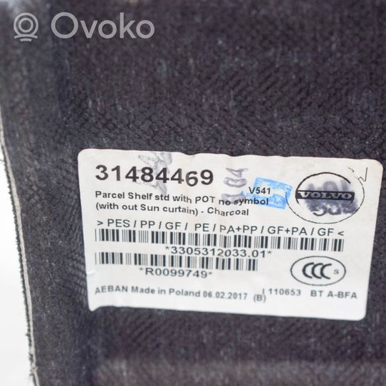 Volvo S90, V90 Półka tylna bagażnika 31484469